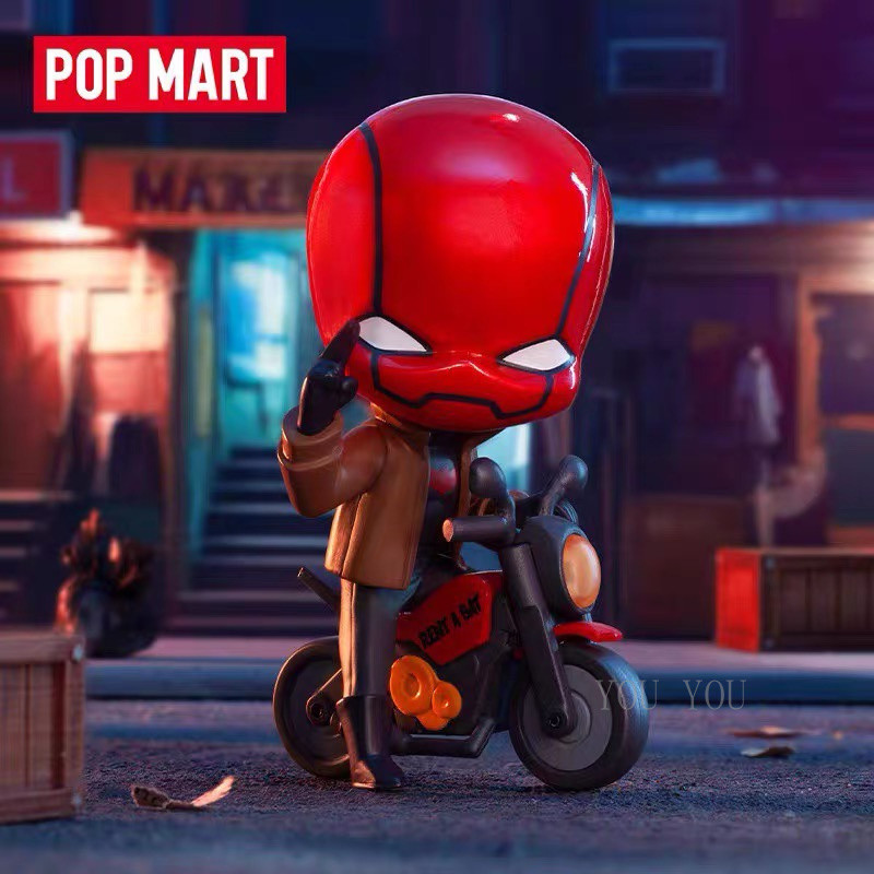 Genuine POPMART DC Gotham City ตุ๊กตาสุ่ม ตัวละครแบทแมนและโจ๊กเกอร์ ของตกแต่ง ของขวัญวันเกิด - A254
