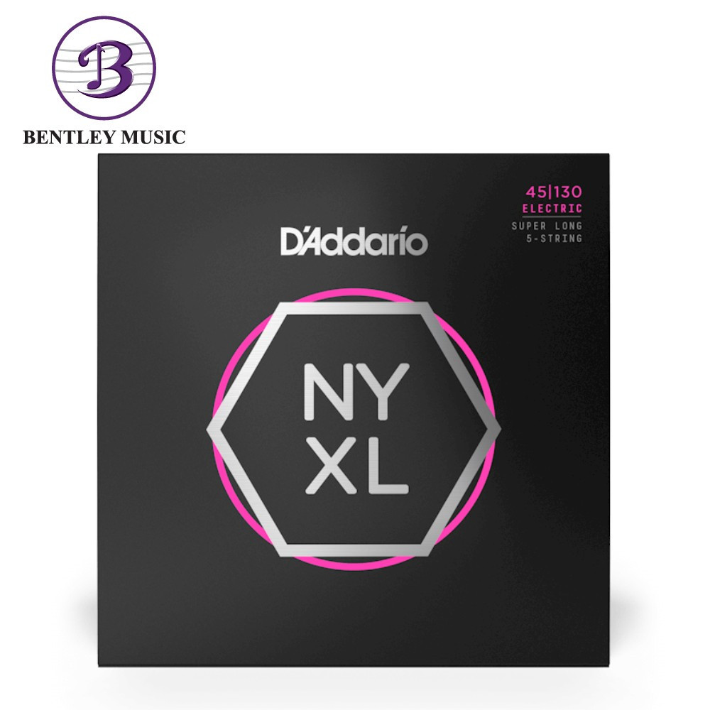 D'ADDARIO DAddario NYXL45130SL NY Steel Electric Bass 5 สาย, ไฟปกติ, สเกลยาวพิเศษ, เกจ 45-130