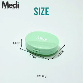 Medi Mochi pill case ตลับยาโมจิ 3 ช่อง สีพาสเทล กันแสง สัมผัสเรียบละมุน ปิดสนิท ขนาดเล็กกระทัดรัด