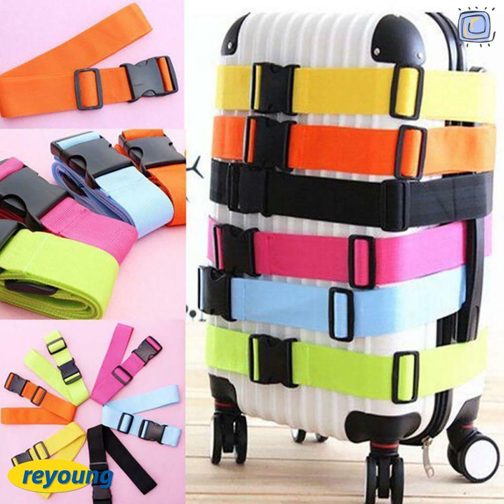 REYOUNG Baggage Belts Adjustable Cross Strap Suitcase Belts Packing Belts