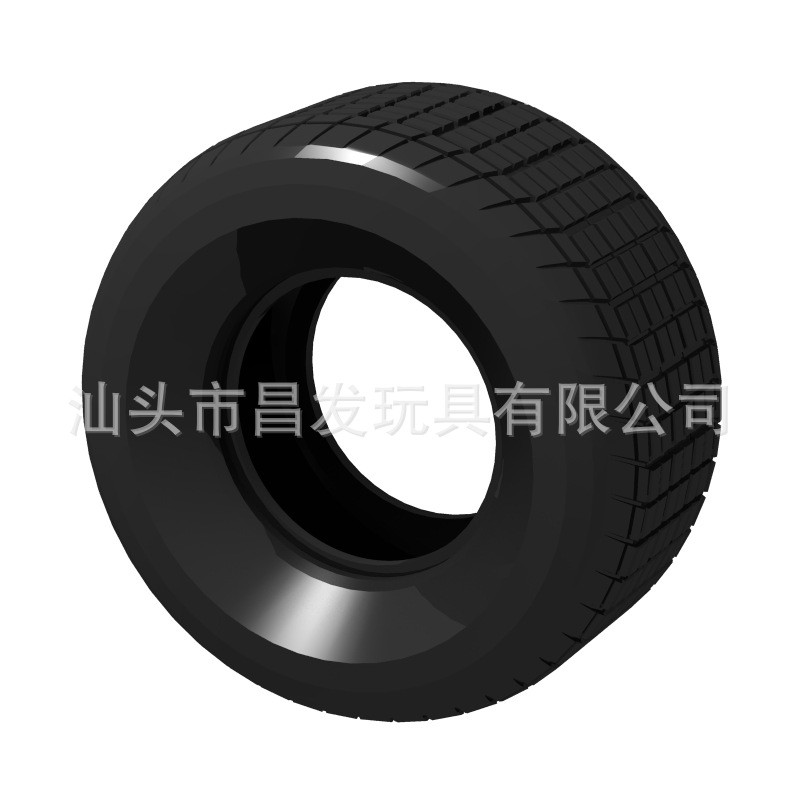 เข้ากันได้กับ Lego 18450 Technology Building Block Parts 82 * 44mm Batmobile Wheel Leather6084656จับ