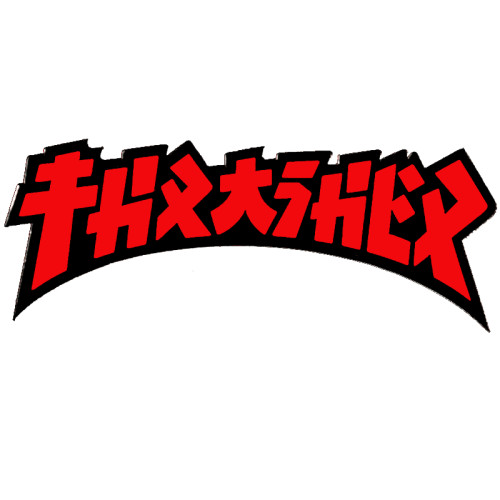 Thrasher Godzilla Die Cut Sticker Black