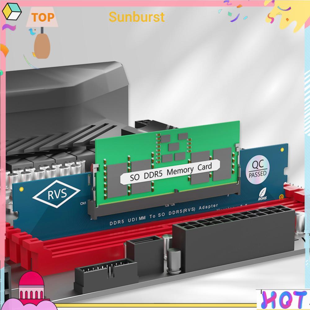 แล็ปท็อป SO DDR5 RAM To Desktop DDR5 อะแดปเตอร์ U-DIMM DDR5 SO-DIMM แล็ปท็อปสําหรับเล่นเกม RAM โมดูล