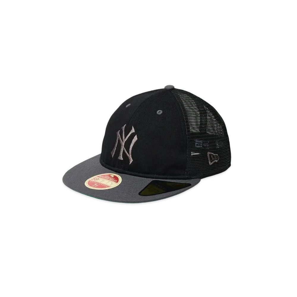 NEW ERA RC 59Fifty Flat Visor Trucker MLB Heritage Collection York Yankees Cooperstown BlackDark Gra