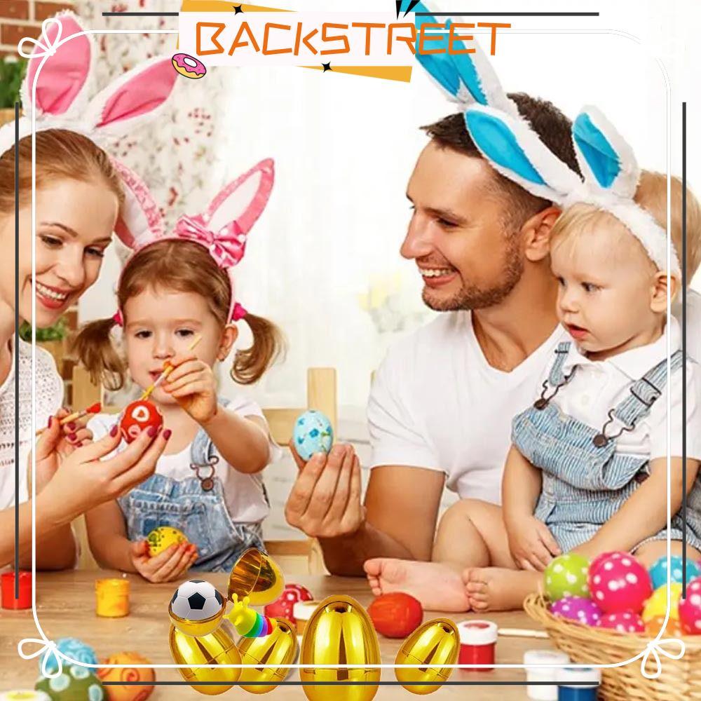 BACKSTAGE Easter Egg Egg, Plastic Empty Shell Fillable Egg Shell, Gift Party Decompression Toy Easte