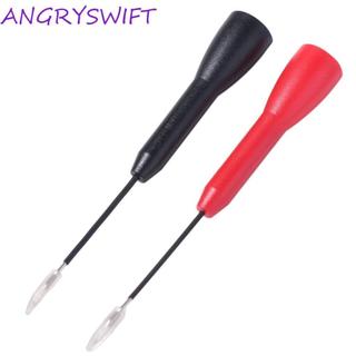 ANGRYSWIFT หัวปากกามัลติมิเตอร์, ทองแดง 600V/10A หัววัดทดสอบเข็มแบบขยาย, 2 มม. การติดตั้ง Ultra-fine Circuit Slim-Reach Flat Test Probe มัลติมิเตอร์