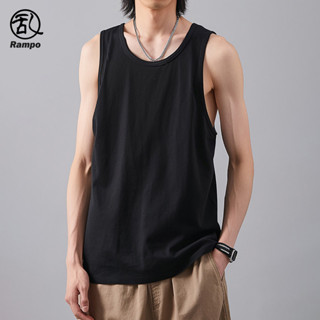 240กรัมอเมริกันผ้าฝ้ายบริสุทธิ์เสื้อกั๊กผู้ชายฤดูร้อนสวมใส่ภ…