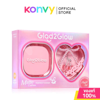Glad2Glow Perfect Cover Cushion With Keychain 11g #00N Natural Affogato แกลดทูโกลว์ เซทคุชชั่น พร้อมพวงกุญแจ.