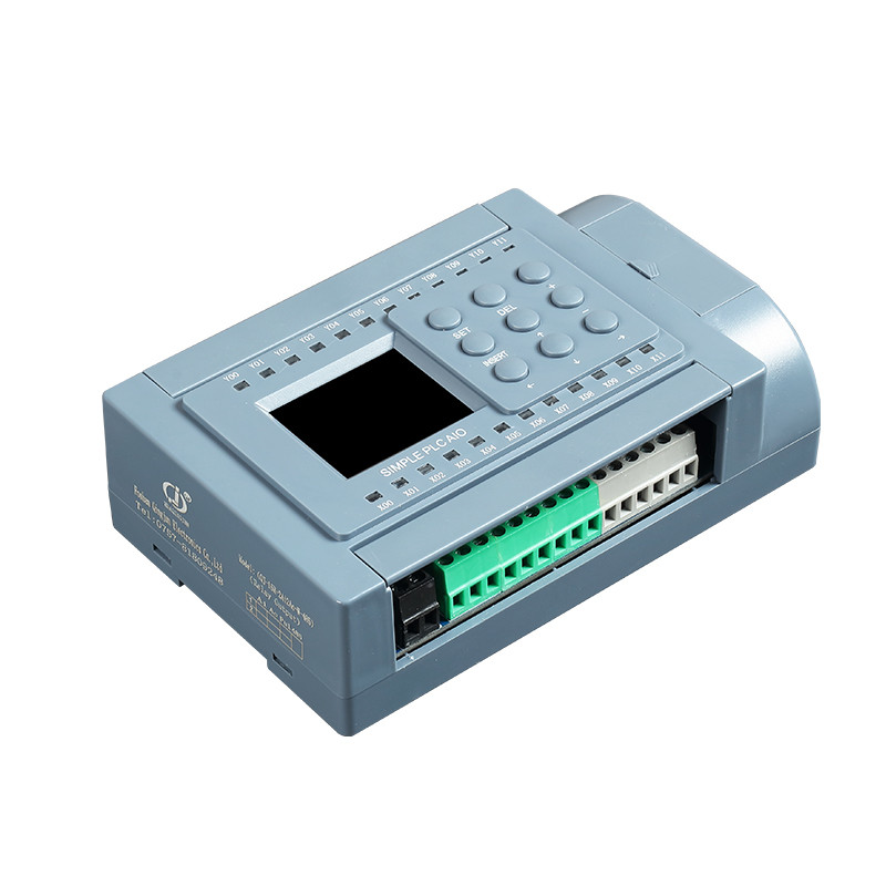 ในสต็อก Huaqingjun 8DI 8DO เอาต์พุตทรานซิสเตอร์ 2-Channel Pulse Outputs DC12-24V PLC โปรแกรม Logic C
