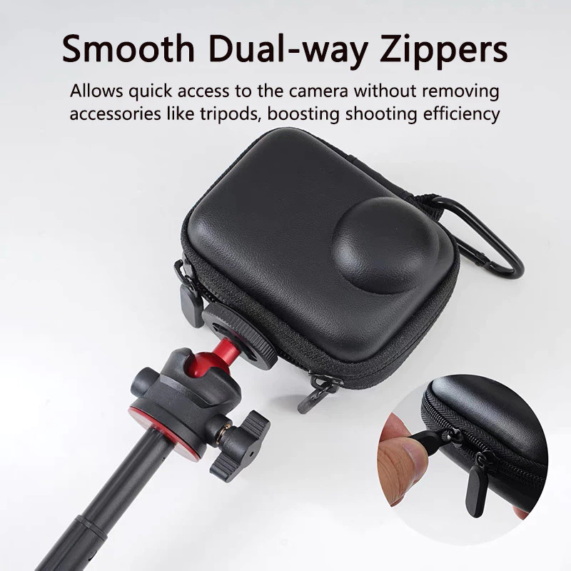 กรณีเก็บข้อมูลสำหรับ Insta360 Go Ultra Travel Carry Bag ปกป้องกันร่างกายกรณีจัดงานแบบพกพาพร้อมคาราบินสำหรับ GO-Ultra thumbnail 4