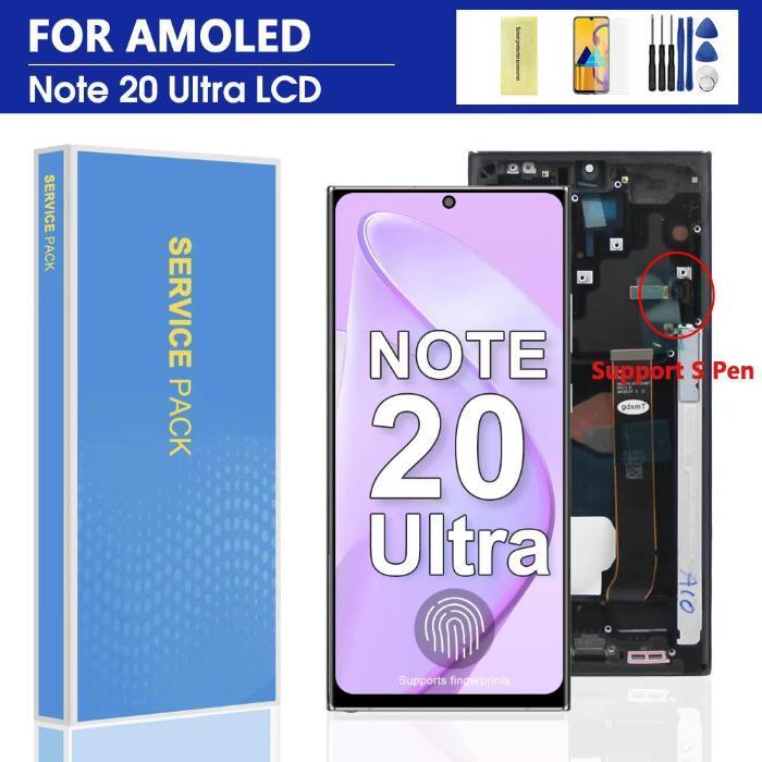 สําหรับ AMOLED สําหรับ Samsung หมายเหตุ 20 Ultra N986B N985 N985F จอแสดงผล Note20 Ultra 5G SM-N986F 