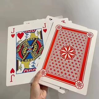 ขนาดใหญ่ยักษ์เล่นไพ่ Full Deck 54 การ์ด 12.59 ซม.เกมโป๊กเกอร์ขนาดใหญ่สําหรับเกมโป๊กเกอร์ขนาดใหญ่วันเกิด Party & เกมครอบครัว