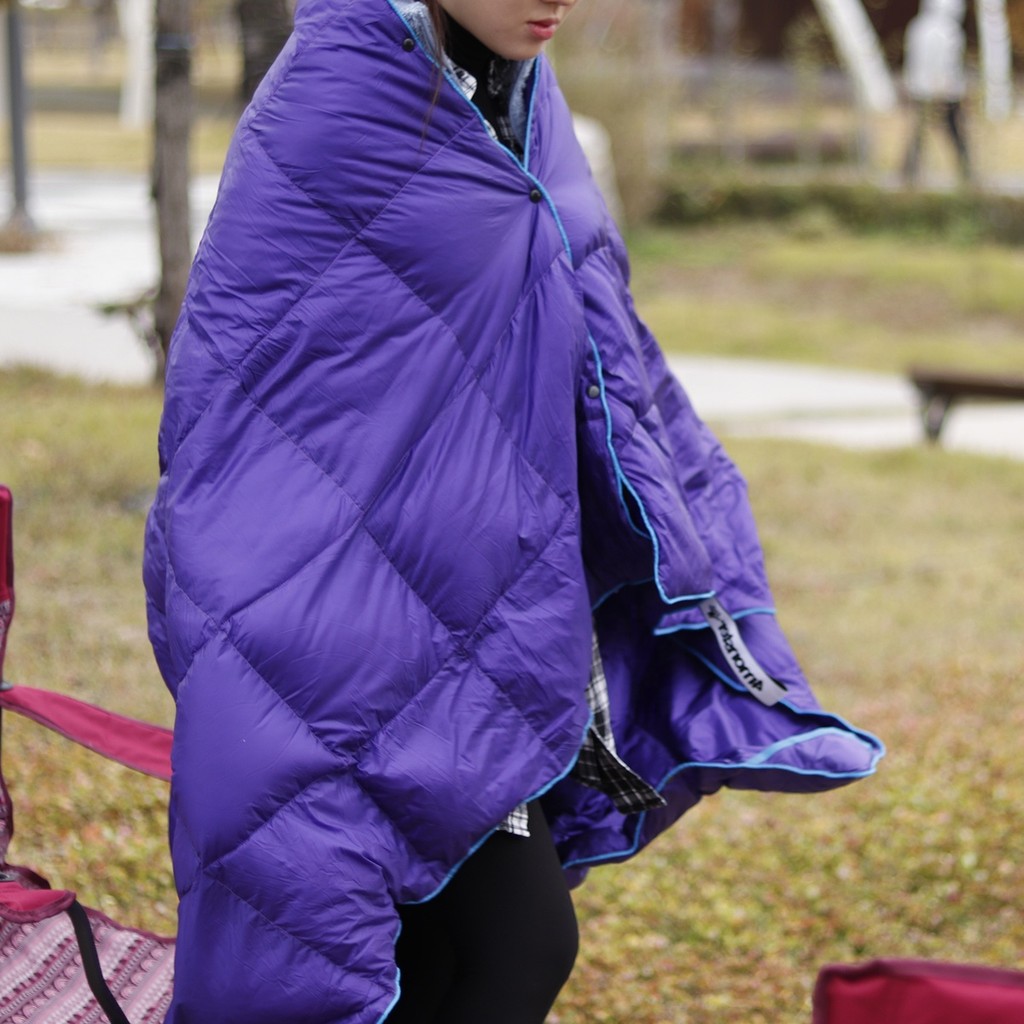 Original น้ําหนักเบา Warm Natural Duck Down Camping ผ้าห่มนอน All-Season ใช้กลางแจ้งและในร่ม Cold We