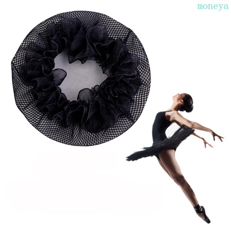 Mya Stylish Ballet Dance Hair Bun Cover สําหรับสาวยืดหยุ่นสําหรับเต้นรําสเก็ตงานแต่งงาน