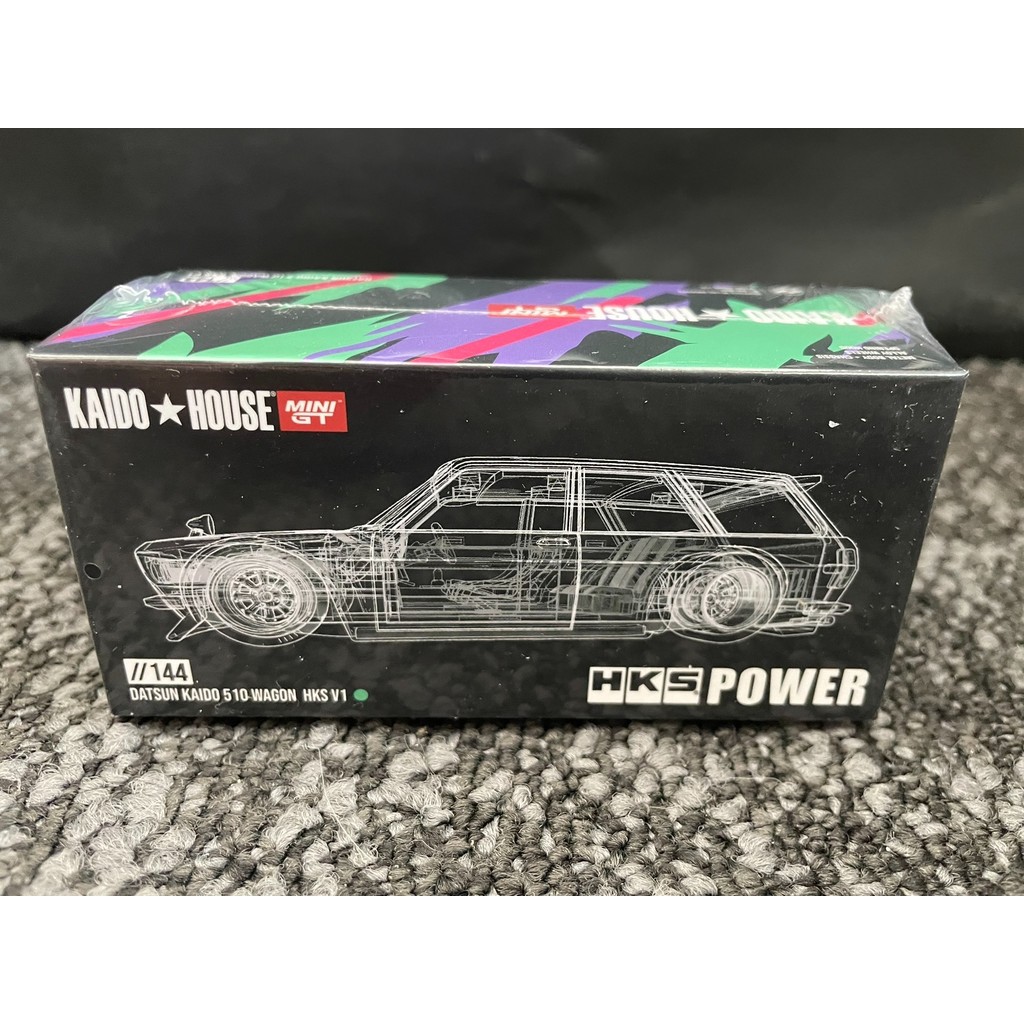 ไคโด★HOUSE x MINIGT No. 144 นิสสัน ไดทาซาน 510ว ถัง ฮ่องกง เคลือบสีเขียวยี่ห้อใหม่ปิดผนึกพลาสติกยังไ