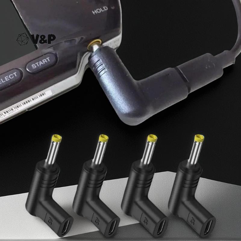 V & P 5V Type-C ถึง DC ชาร์จปลั๊กแปลงสําหรับ PSP 1000, 2000, 3000 อะแดปเตอร์เกม DC Ja ปลั๊กอะแดปเตอร