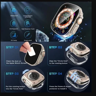 PC กรณีนาฬิกา ครอบคลุมสายรัดลูป Milanese for IWatch Ultra/SE 3 2 Smart Watch Series 11 10 9 8 7 6 49/46/45/44/42/41/38มม