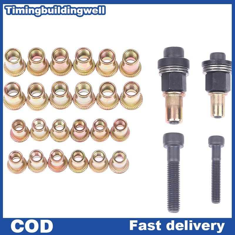 Twth M6 M8 Rivet Nut s คู่มือ Riveter คอลัมน์สแตนเลสหกเหลี่ยมถั่ว AM6SS AM8SS DIY เจาะ Rivet ด้านนอก