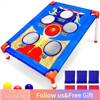 1qichong-th ถุงใส่ถั่วโยนเกมสำหรับเด็ก Cornhole เกมชุดครอบคร…