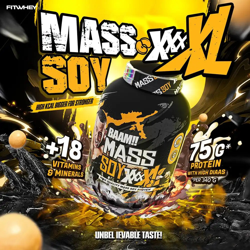 [ใหม่] BAAM MASS SOY XXXXL 6 LB |   ซอยเจนเนอร์ สําหรับคนอยากกล้าม หุ่นเหมือนหมี