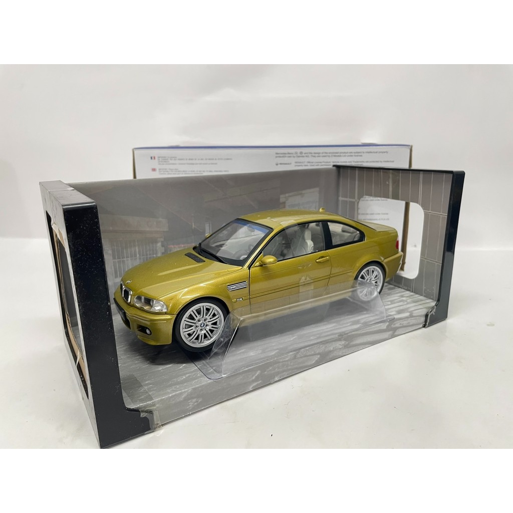 [สต๊อกพร้อม] Solido Solido 1/18 BMW BMW M3 E46 Mustard Yellow Original Package Brand New Product Pho
