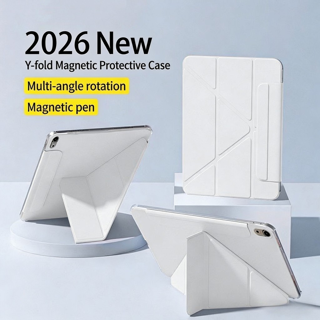 เคสไอแพดแม่เหล็ก for Pro11 M4 M5 air 6/7/8 M2 M3 M4 air11 air 4 air5 gen11 gen10 โปร11นิ้ว MINI7/6
