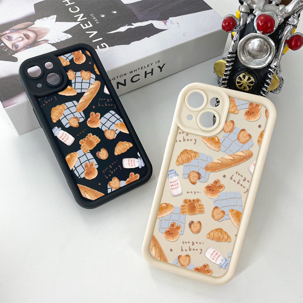 จัดส่งในพื้นที่ฟรี เคสโทรศัพท์อาหารเช้าแสนอร่อยสำหรับ iPhone 16 14 15 13 11 6 7 8 plus pro pro max วัสดุ TPU