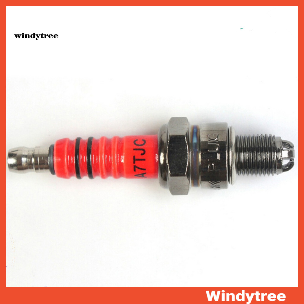 [W&T] หัวเทียน 1 ชิ้น A7TC A7TJC 3 อิเล็กโทรด GY6 50cc-125cc จักรยานยนต์สกู๊ตเตอร์ ATV Quads