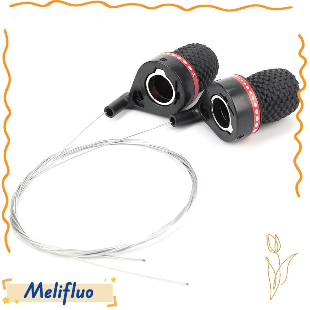 MELIFLUO ด้ามจับจักรยานเกียร์ Shifter, พลาสติก 18/21 Speed Bike Speed Shifter, ทนทาน Twist Mountain 