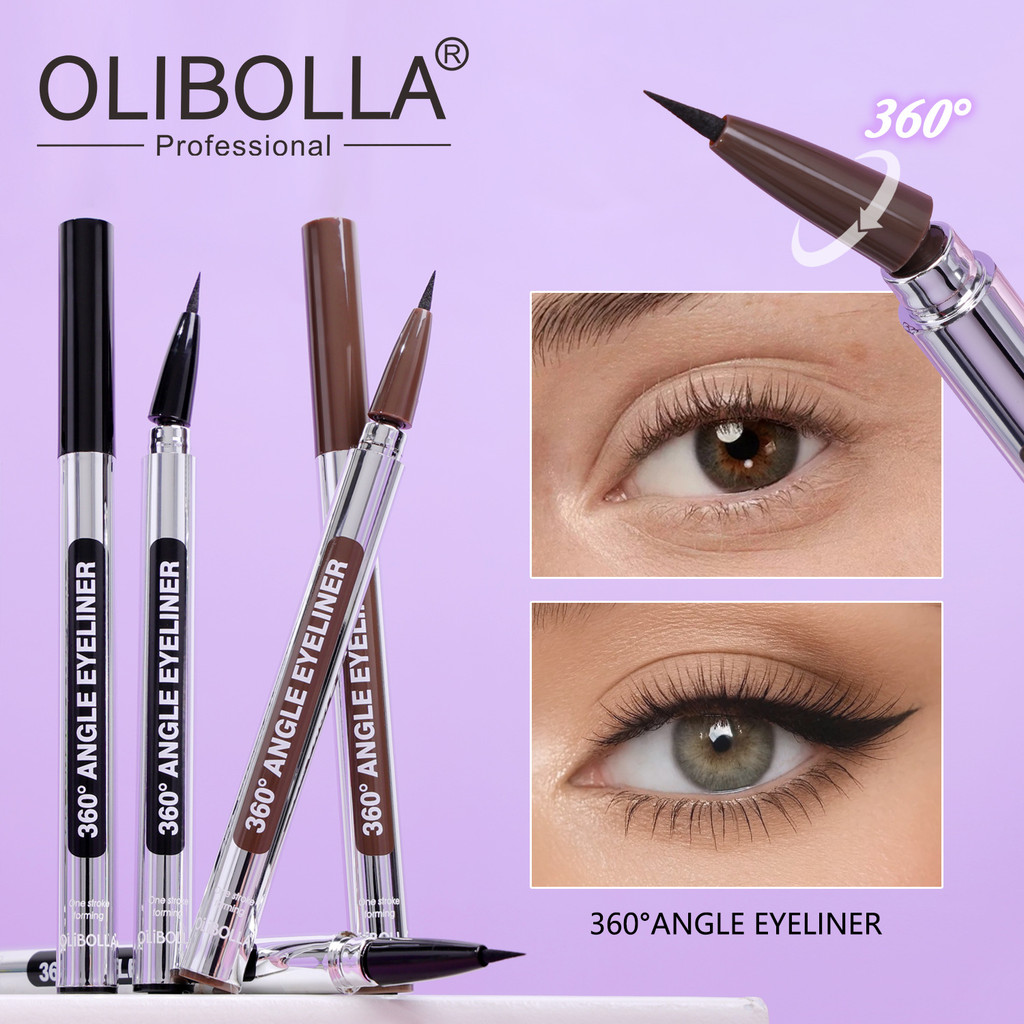 0°หมุนปากกาอายไลเนอร์ยาวนานสีการพัฒนา Non-Fade กึ่งถาวร Liquid Eyeliner ปากกา h03.015