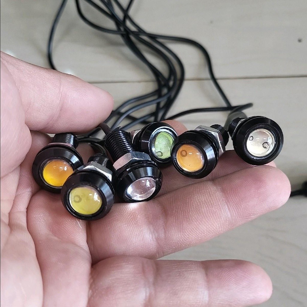 ไฟตาแมว 12/24v ราคาต่อดวง ไส่รถมอไซด์ รถยนต์ รถบรรทุก