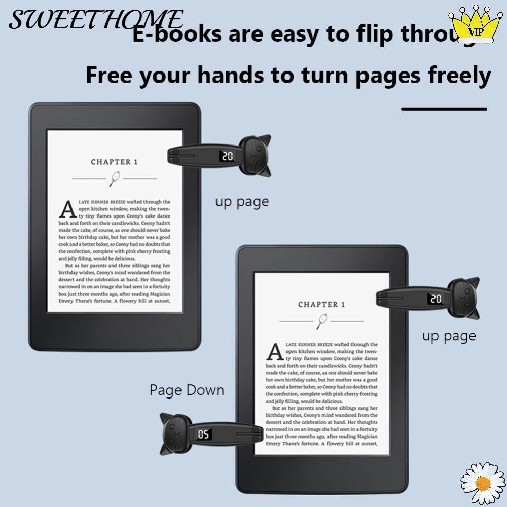 SWEETHOME Electric Auto Page Turner, ABS Mute Finger Clicking Device, Bluetooth-เข้ากันได้กับ Mini Q