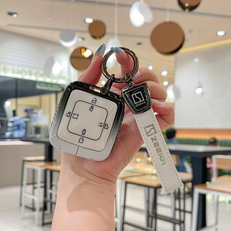 เหมาะสําหรับ 2026 zeekr 009 ฝาครอบกุญแจ 25 รูปแบบ 009 รถ 009 โลหะ 009 เปลือกรถ 009 หัวเข็มขัด