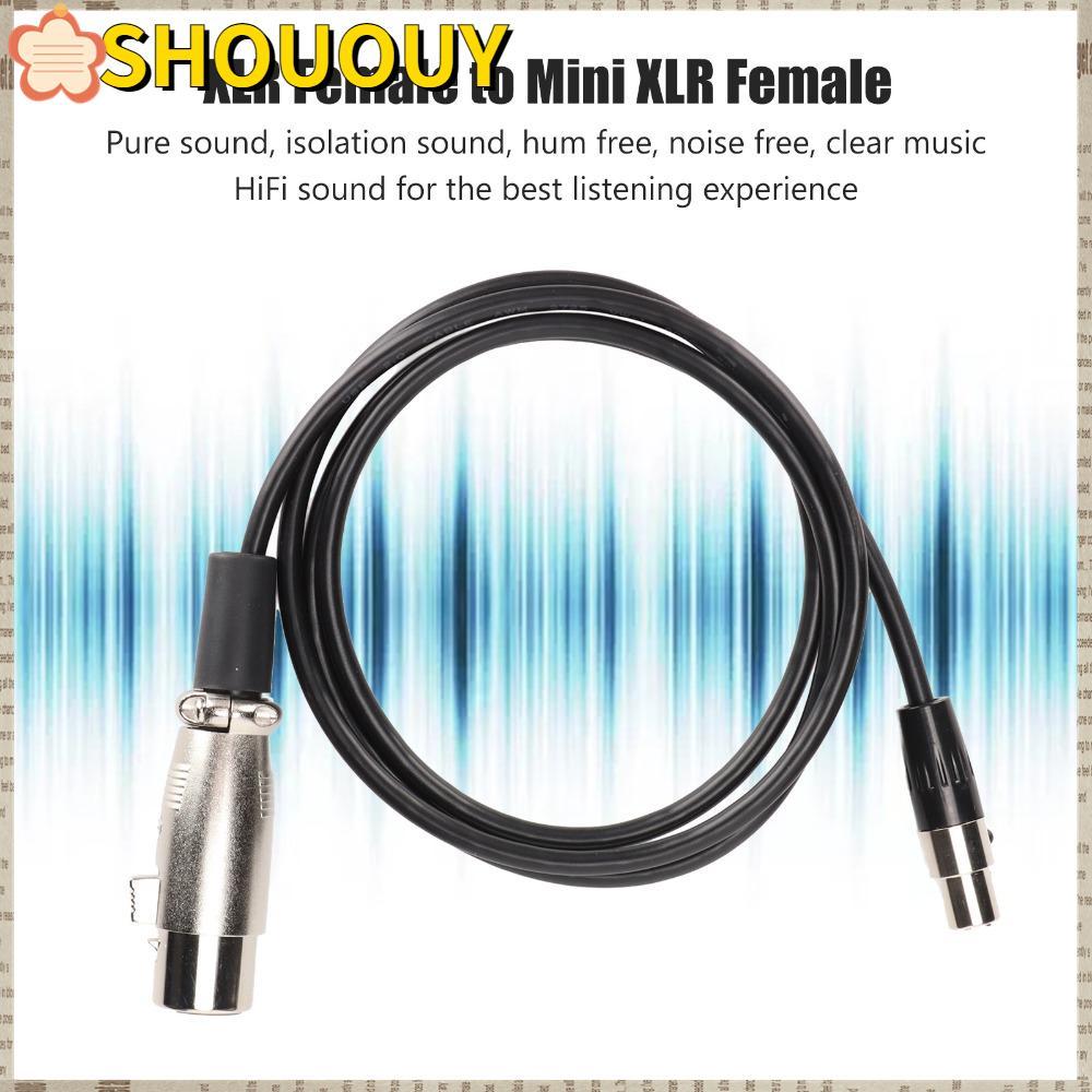 สาย SHOUUY XLR, 1 ม. / 3.3 ฟุต 3 ขา XLR หญิง Mini XLR หญิง, ปลั๊กและเล่นสายไมโครโฟนสําหรับ AKG K240 