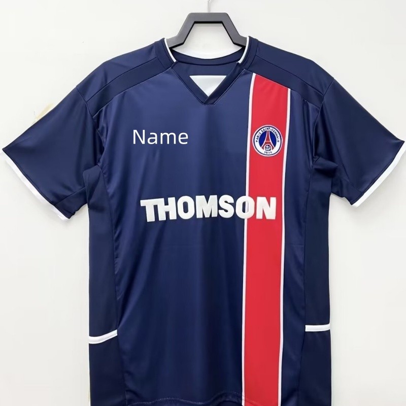 2002/03 PSG Retro Edition Mens Home Short Sleeve Football Jersey Shirt