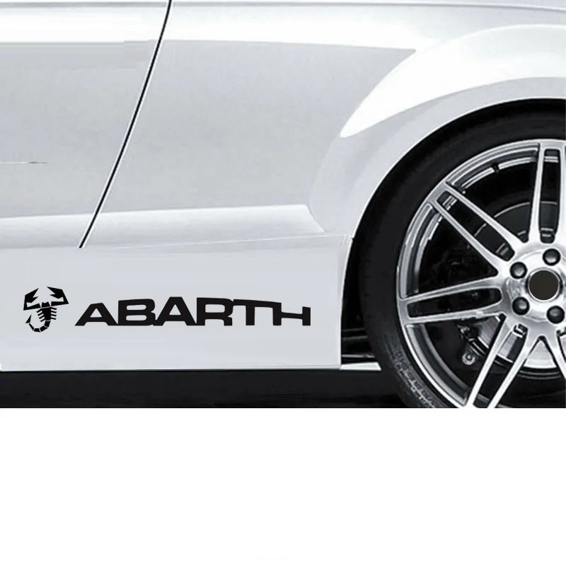 2 ชิ้นรถไวนิลสติกเกอร์รูปลอกลายสําหรับ Fiat 500 Abarth Sport 595 695 Punto Bravo Tipo 500E 500X 500L