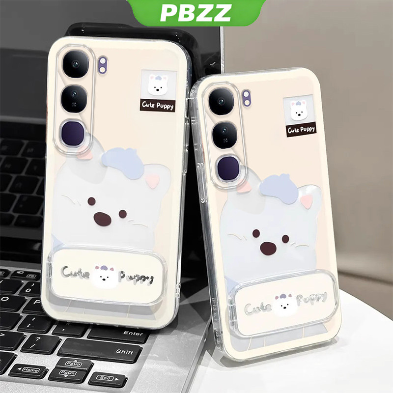 PBZZ สําหรับ VIVO V27 5G V27E Y100 5G เคสโทรศัพท์ Softcase ซิลิโคนกันกระแทกฝาครอบการออกแบบใหม่ความงามพร้อมเชือกเส้นเล็กสําหรับสาวแม่เหล็ก TBDTBS1