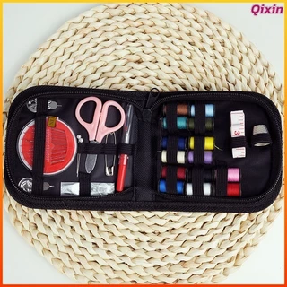 Qixin ชุดอุปกรณ์เย็บผ้าพกพา กล่องเข็มด้ายครบชุด ใช้ซ่อมเสื้อผ้าและงานDIY พกง่าย จัดเก็บเป็นระเบียบ