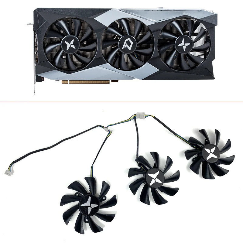 3PCS พัดลมระบายความร้อน 85 มม.4PIN GA91S2U RX6800XT GPU พัดลมสําหรับ Dataland RX6900XT RX6800 6700XT