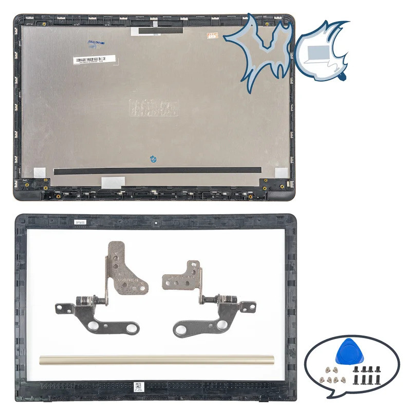 ทองโลหะสําหรับ nx580 N580 N580G X580V N580V N580VD X580VE X580VD N580VE LCD BACK Cover/Bezel บานพับเ