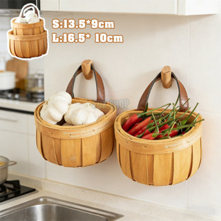 ตะกร้าเก็บกระเทียม ตะกร้าอเนกประสงค์ ใส่ของแห้ง หัวหอม ไข่ไก…