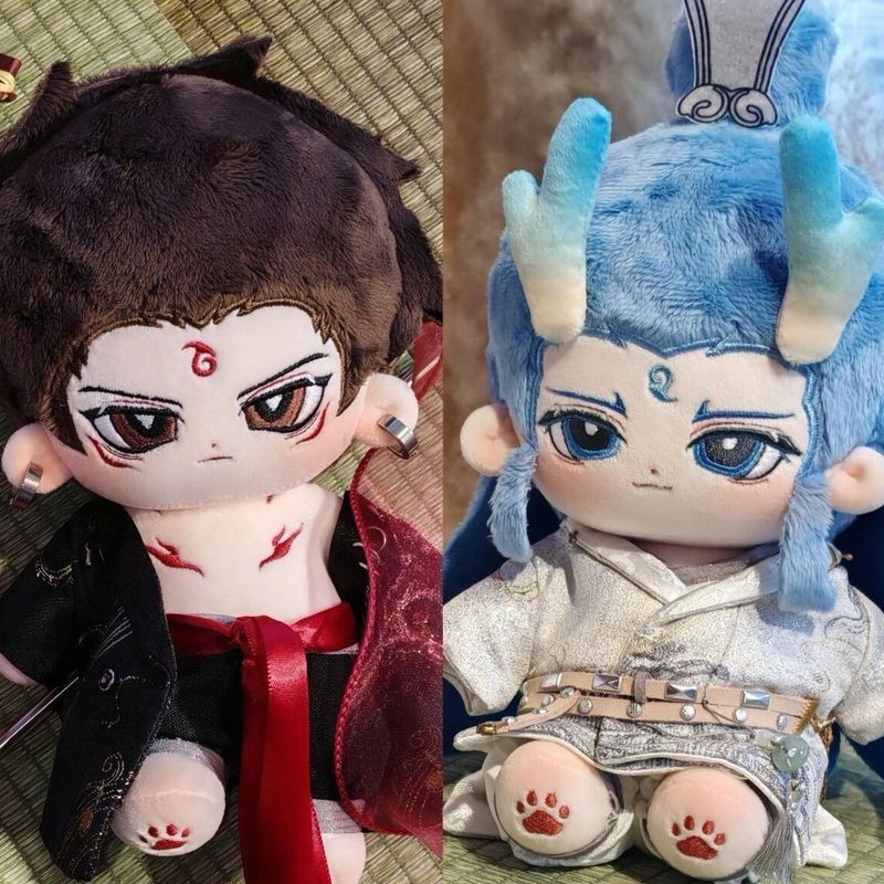 新: longtualemerce Axan 20 ซม.น่ารัก棉秋冬装玩具 Doll ของเล่น品3.17ใหม่ Nezha: The Demon Boy Nezha และ Ao B 