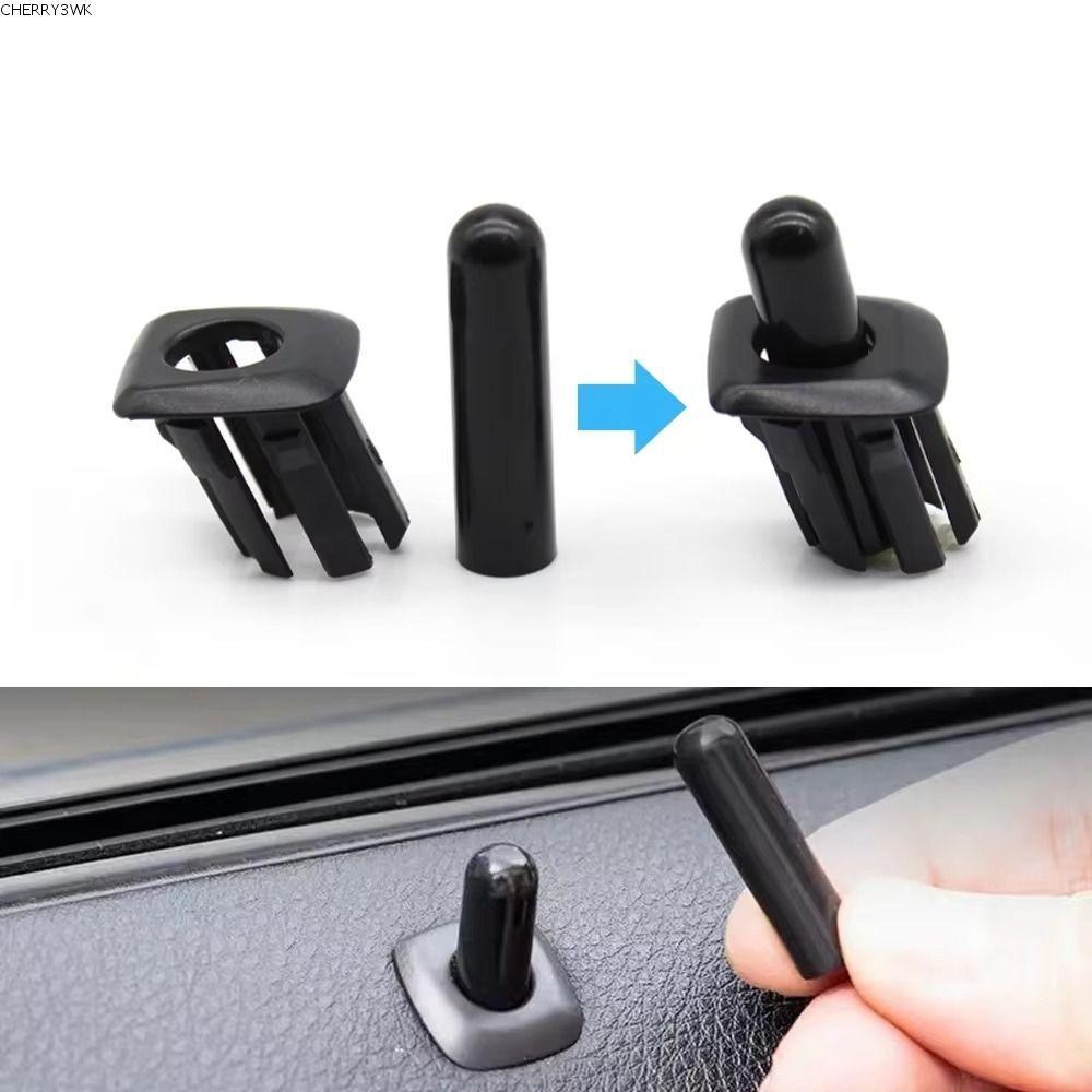 19VJKEPSHOP ปุ่มล็อคประตู, ABS ทนทานรถประตู Latch Pin, ลูกบิดพลาสติกอุปกรณ์ตกแต่งภายในสําหรับ BMW E60 E90 E70 E84 F10 F11 F30 F34 F01 F02 F07 X5 X3
