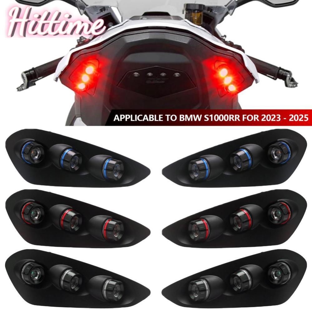 HITTIME คู่ไฟเลี้ยวรถจักรยานยนต์ไฟแสดงสถานะสําหรับ BMW S1000RR 2023-2024 ด้านหลังแบบบูรณาการไฟท้ายกา