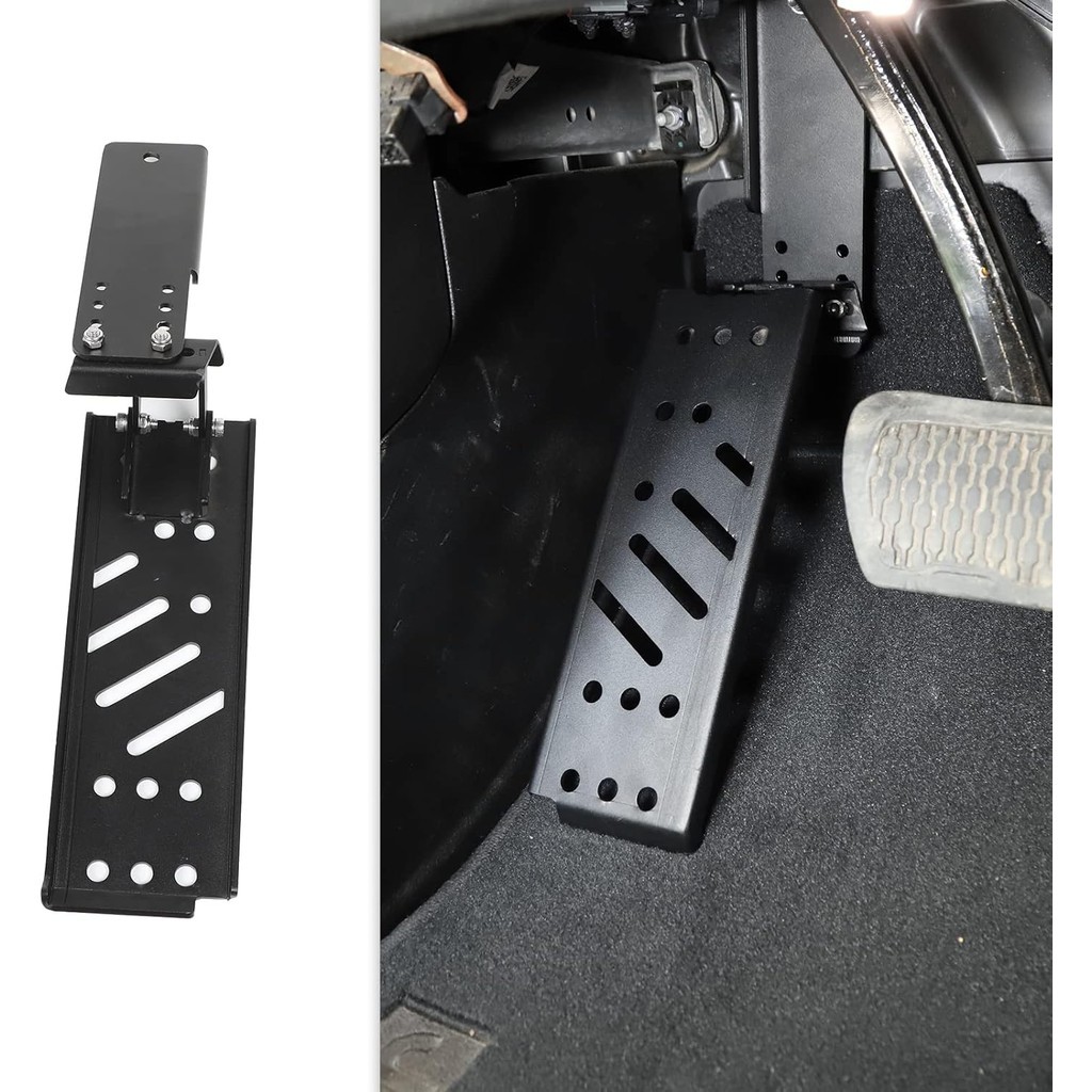 CheroCar สําหรับ Jeep JL Dead Pedal เหล็กส่วนที่เหลือเท้าอุปกรณ์ตกแต่งภายในสําหรับ 2018-2025 Jeep Wr