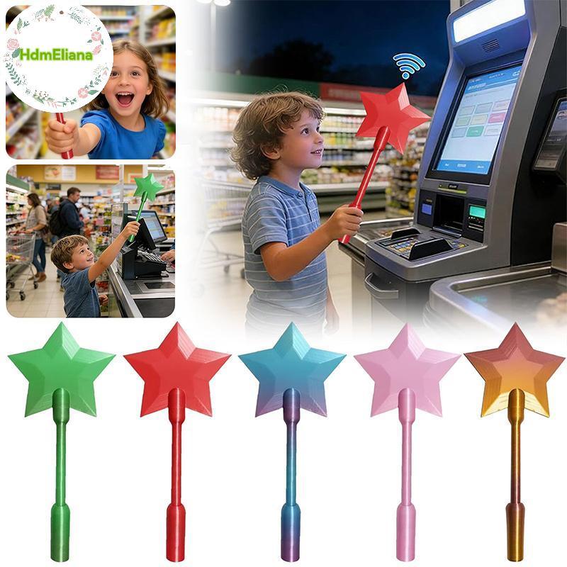 HdmEliana 1 ชิ้น 3D พิมพ์ Star Wand Tap To Pay Star Magic Wand แบบพกพา Contactless การชําระเงินผู้ถื