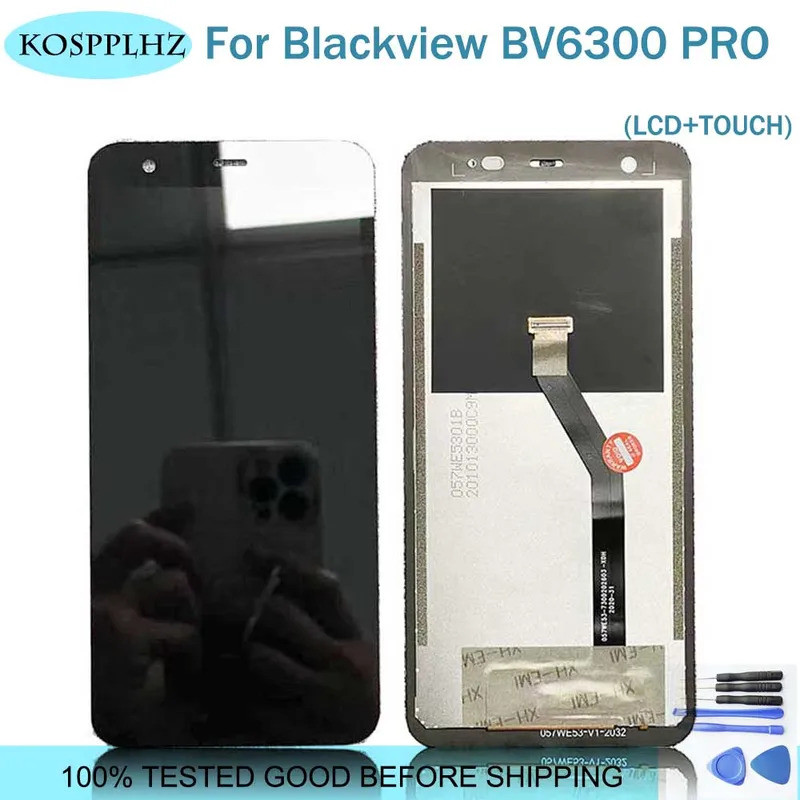 KOSPPLHZ สําหรับ BLACKVIEW BV6300 PRO จอแสดงผล LCD + ชุดหน้าจอสัมผัส 5.7 นิ้ว 720x1440p จอแสดงผล