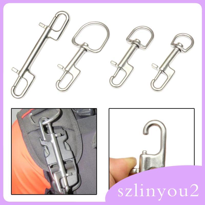 [szlinyou2] 316 สแตนเลสหมุน Snap Hook คลิป 90-120 มม.ดําน้ําหัวเข็มขัดคลิปสําหรับดําน้ํา Part เครื่องมือ