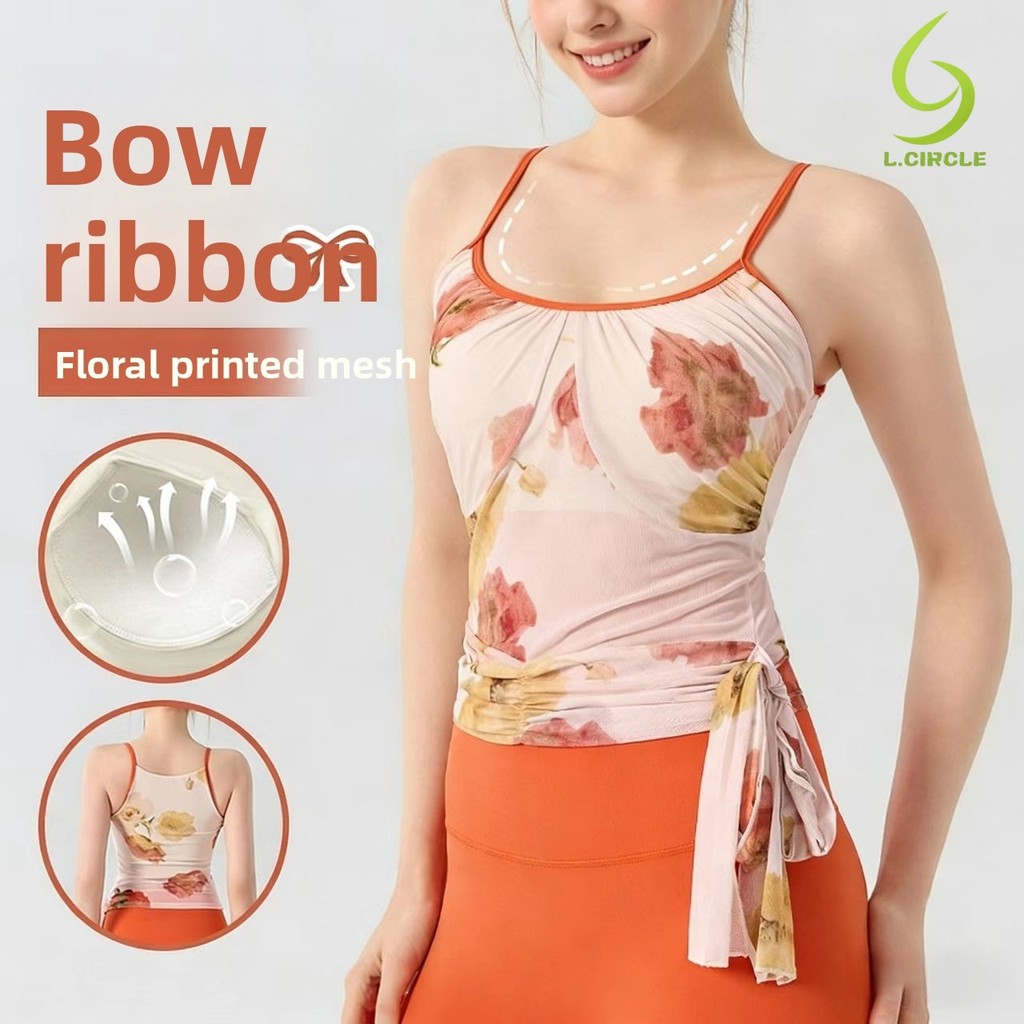 L.CIRCLE Yoga Sport Bra Sexy Slim Printing