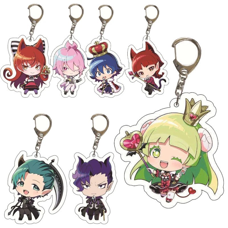 พวงกุญแจอนิเมะ Iruma ที่ไม่ซ้ํากัน Welcome To Demon School Iruma-kun Suzuki Iruma Valac Clara mica ก
